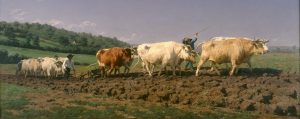 "Ploughing in Nevers" (Arando en Nevers) por Rosa Bonheur