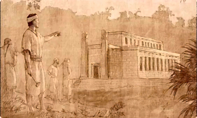 Nephi's Temple (Templo de Nefi) por Joseph Brickey