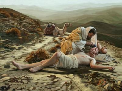 The Good Samaritan (El buen Samaritano) artista desconocido