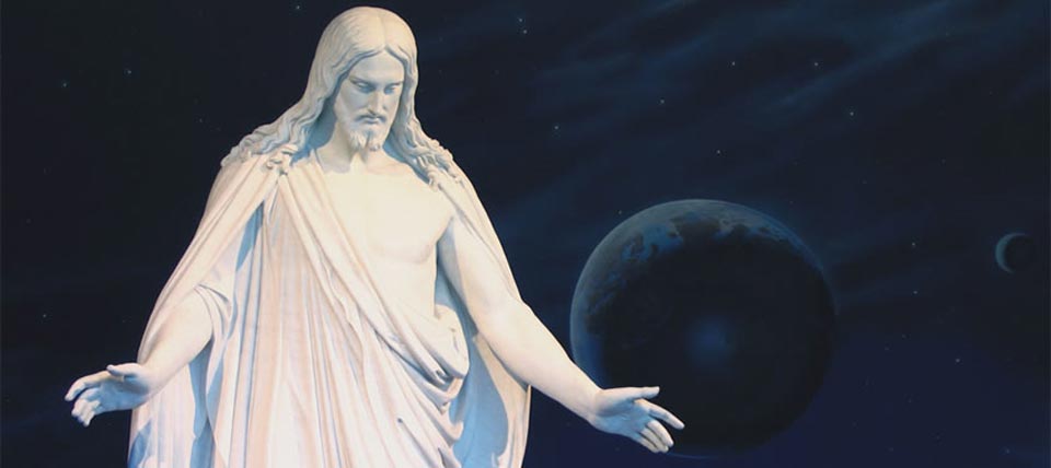 Estatua de Cristo en Salt Lake City, imagen vía lds.org