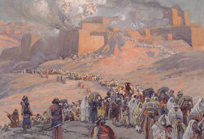 La historia de Hagot muestra que el esparcimiento de Israel ocurrió incluso entre los nefitas. The Flight of the Prisoners (La huida de los prisioneros) por James Tissot.